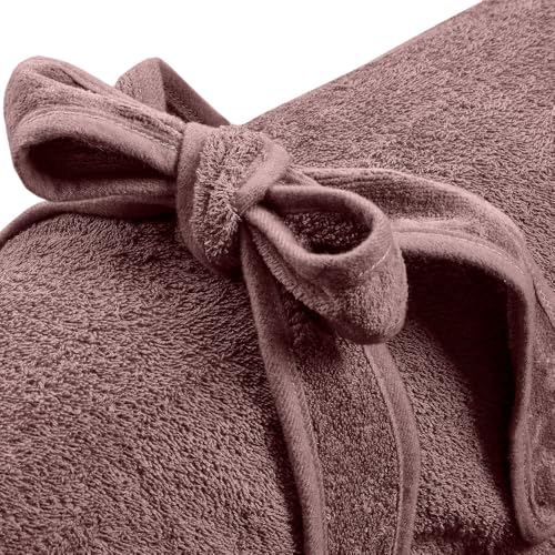 HUNTER Hundebademantel RIGA, saugstarkes Frottee, trocknet schnell, schützt vor Auskühlung, leicht anzulegen mit Gürtel, 60 °C waschbar, schützt Auto/Möbel vor Nässe, Farbe: grau, Größe: 30