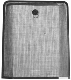 Small Meshed Square Fireguard Fire Screen Black Traditional Fire Place Guard
