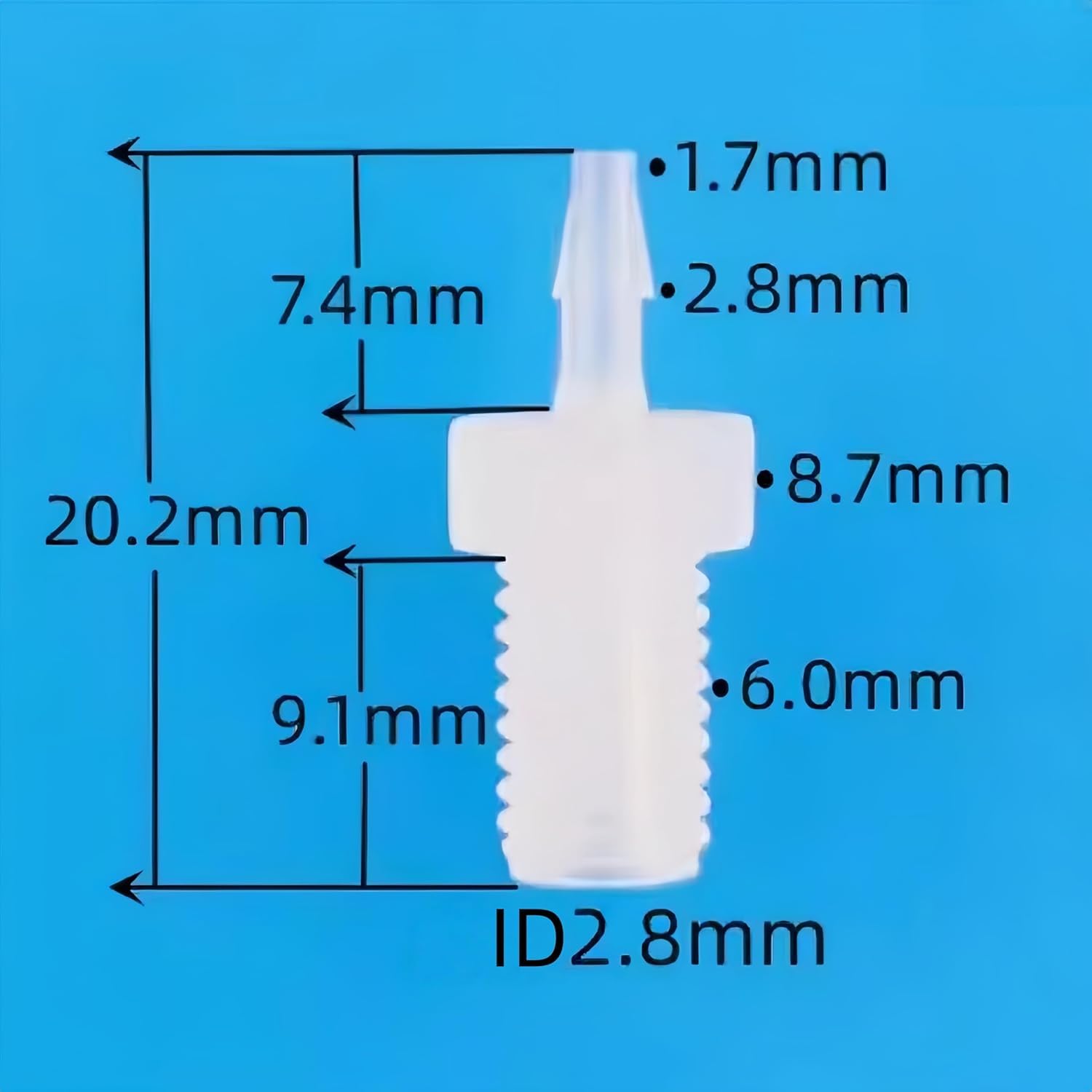 Connettore for tubo in plastica PP 20 pezzi
