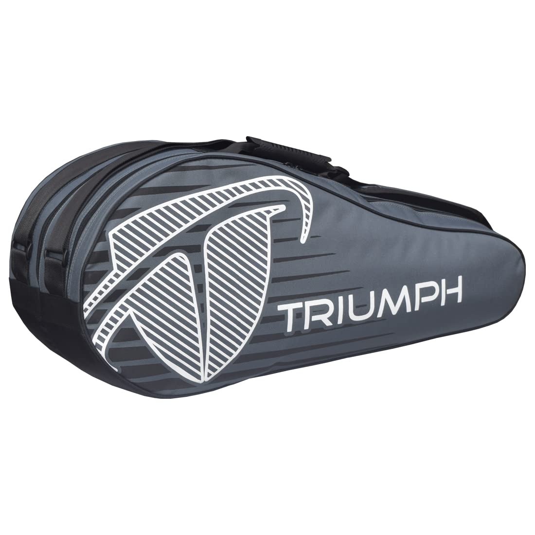 Triumph Stroke Badminton Kit Bag Grey/Black-image-43