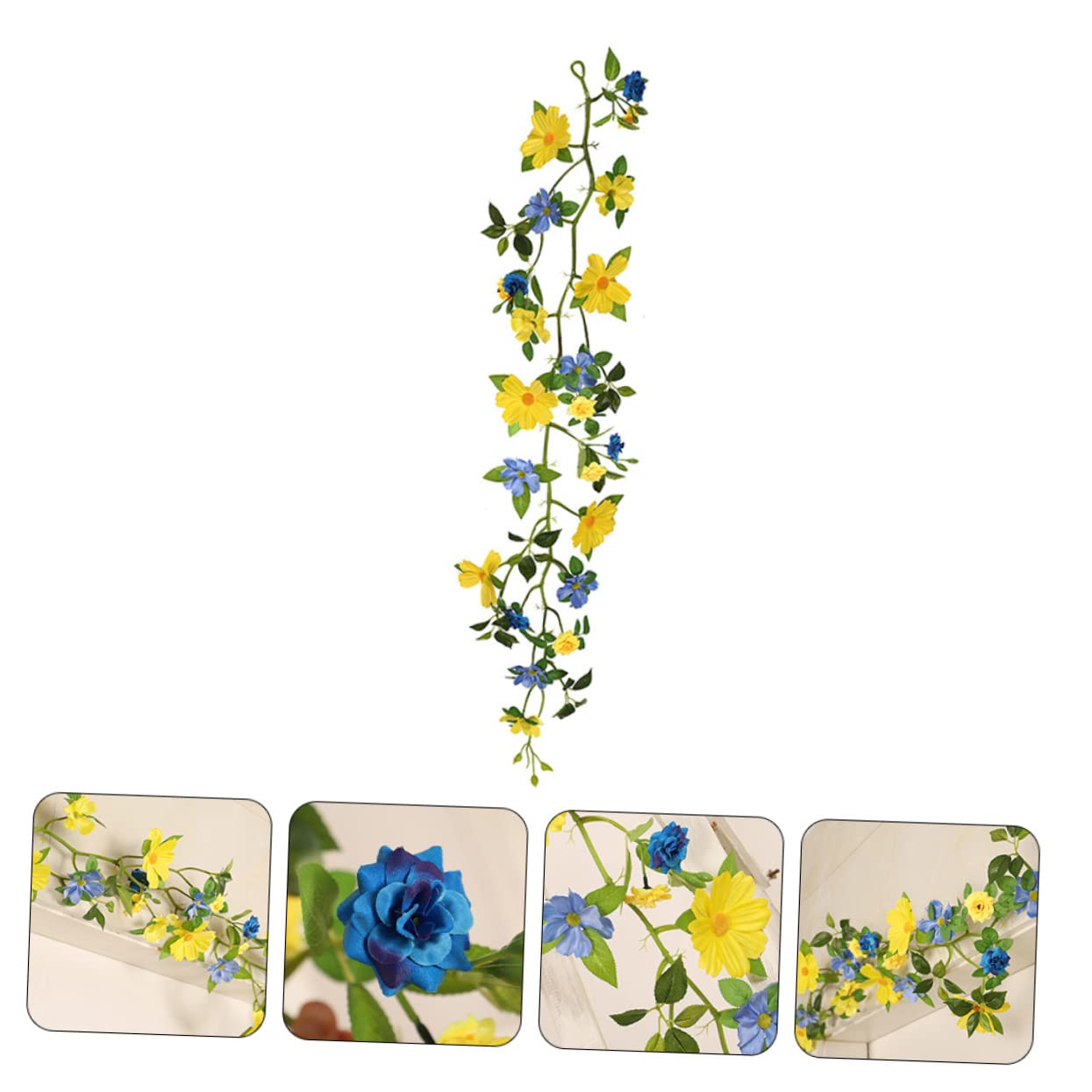 Cabilock 4stücke Hängende Blumen-Girlande Bipinnatus Kunstblumen Für Hochzeiten Und Wohnaccessoires Dekorative Blumenranke Für Und Türschmuck