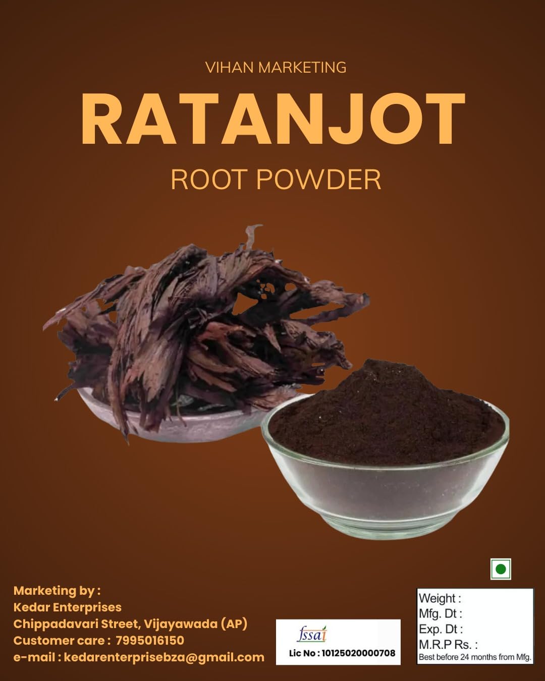 Ratanjot Root Powder- Dried Raw Alkanet - Alkanna Tinctoria- Alkanna Tinctoria For Hair Fall, Hair Growth- Ratanjot chal powder- 100% Natural (100gm)-image-24