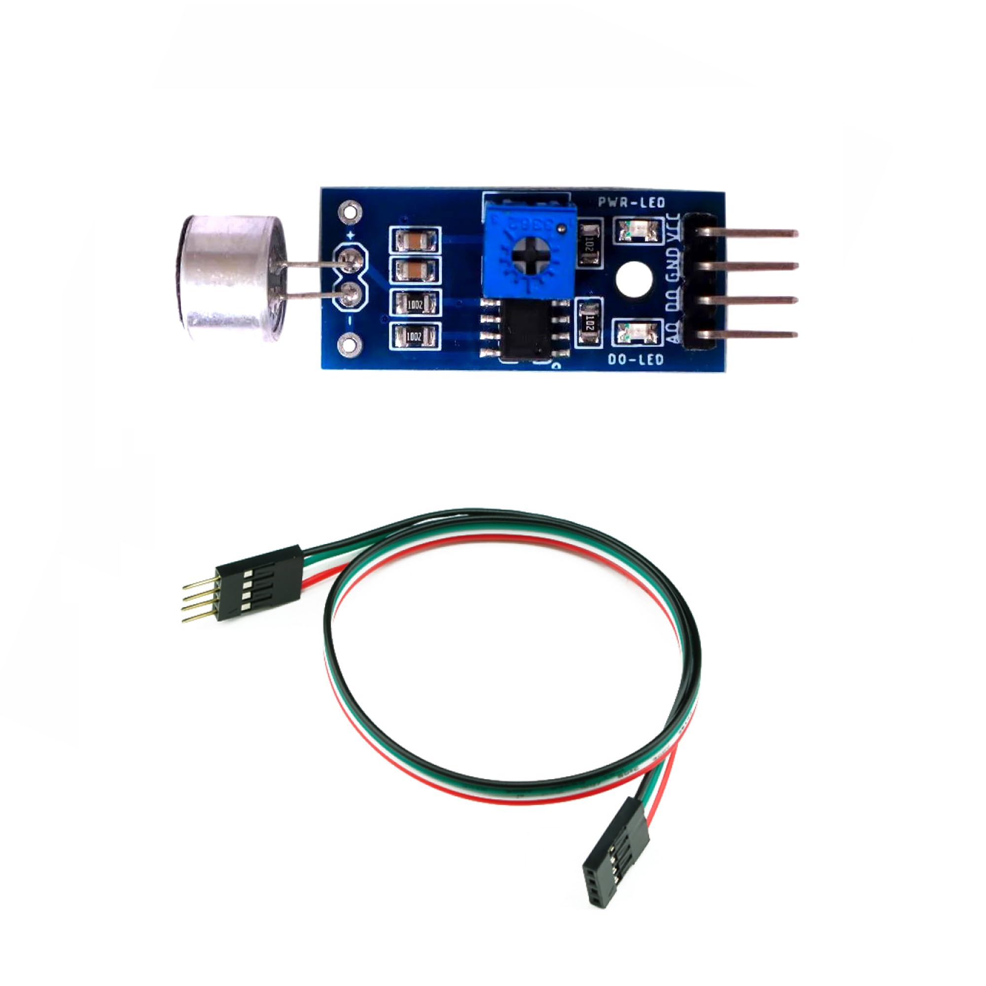 Sound Sensor Module/Sound Detection module with 4 pcs Male to female Jumper wires-image-21