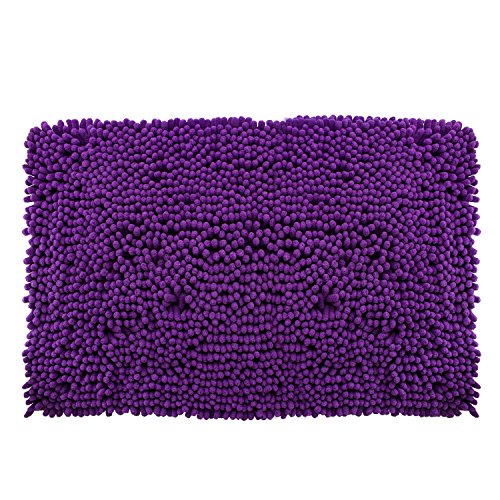 La Mejor Lista de Tapete shaggy los 5 mejores. 45 DIB TSC050-1000/103 Tapete de Baño, Shaggy Coral, 50X80 cm, Color Purple