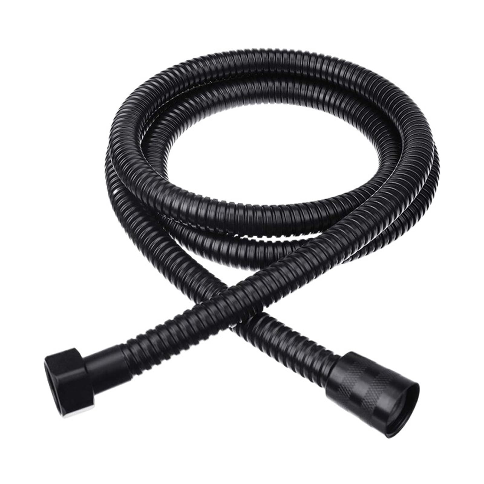 Lyxygmv Black 1.5M Shower Hose Black/Silver/Glod Bathroom Handheld Water Pipe Fittings Replacement Head For Bathroom Showers(Black 1.5M)