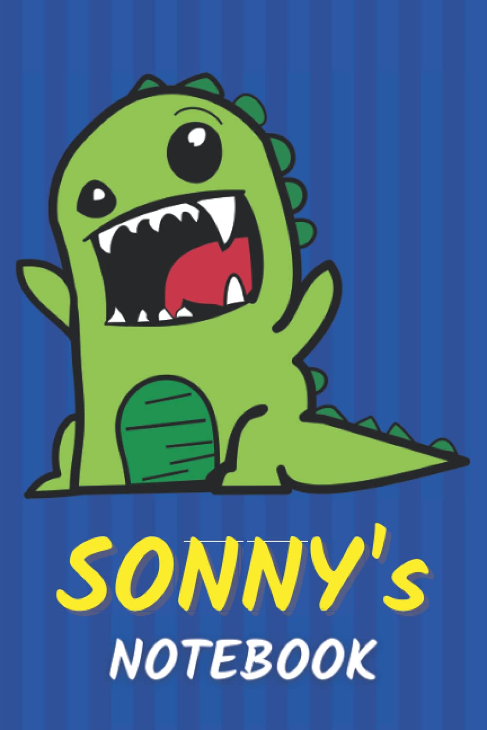 Sonny's Notebook: T-Rex Dinosaur Personalized Journal For Sonny
