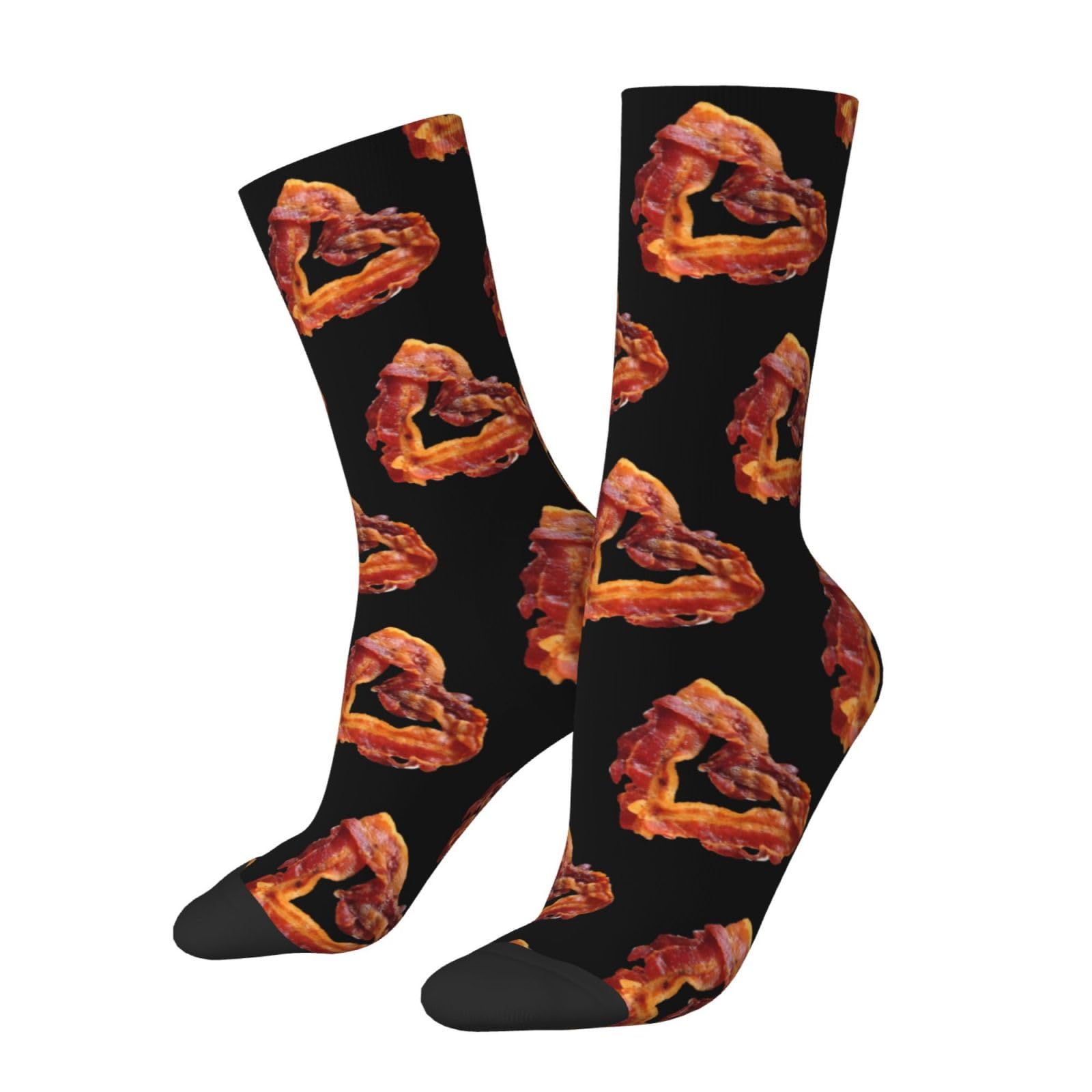 Kwqdozf Unisex As Pic Bacon Socks Funny Novelty Crew Socks Gift For Men Women Teen