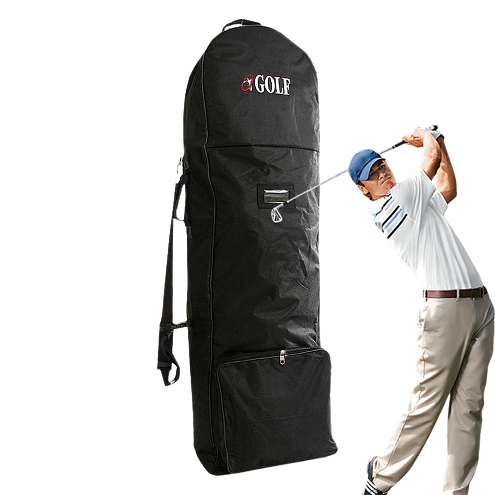Golf Reisetasche - Golf Club Travel Carry Cover Aufbewahrungstasche | Verstellbarer Schultergurt | Golfflugbeutel mit n für U -Bahn -Shuttle -Flugflugzeuge