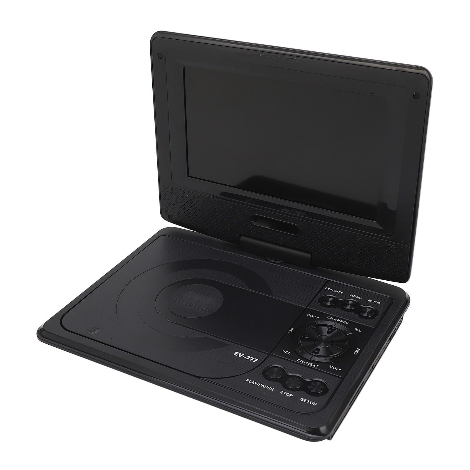 Reproductor de DVD Portátil 1080P Batería Recargable Memoria de Punto de Interrupción Conector para Auriculares Pantalla 7"