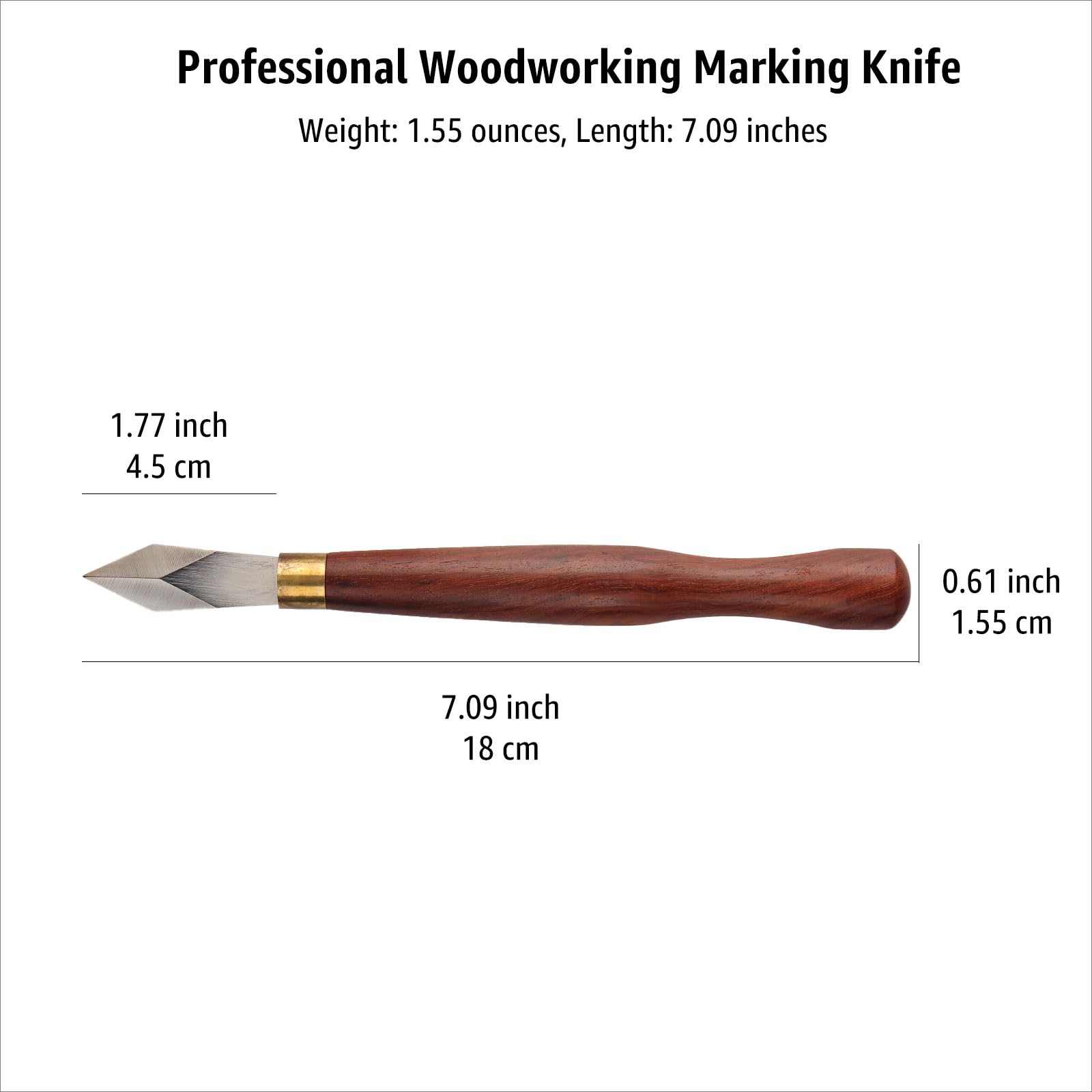 Woodworking Marking Knife, Precision Dovetail Layout Scriber Tool — Amazon image 5