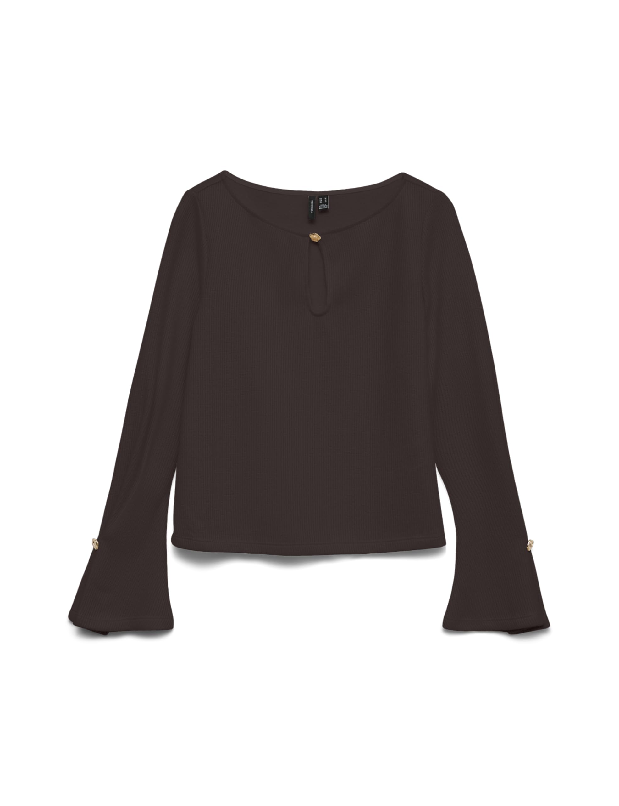 VERO Moda Damen Vmblis Ls Boat Neck Short Top JRS Ga