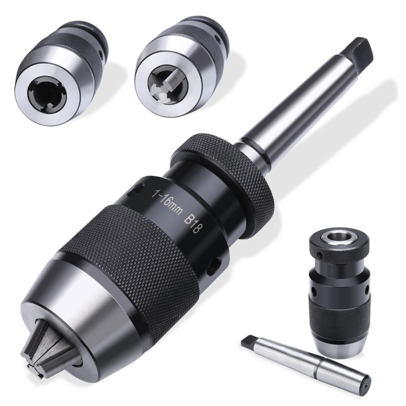 キーレスドリルチャック 1-13mm アーバー付 卓上フライス 旋盤
