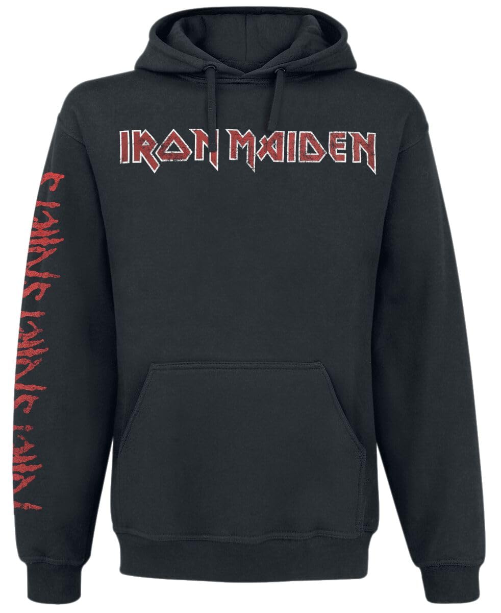Iron Maiden Killers Storm Hombre Sudadera con Capucha Negro 50% algodón, 50% poliéster Regular