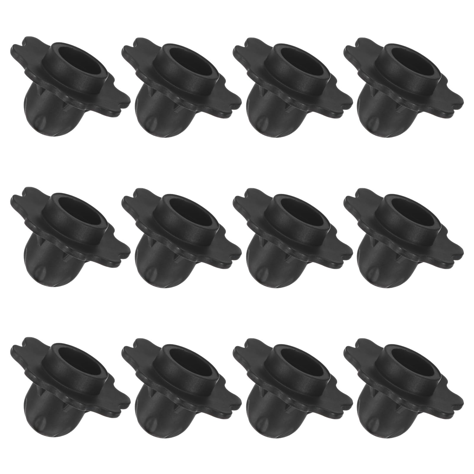 M METERXITY 12-Pack Camping Chair Foot, 0.71"/ 18mm Tubing Dia Detachable Camping Chair Leg Covers Anti-Slip Stool Feet Replacement for Hiking/Fishing/Camping, Black