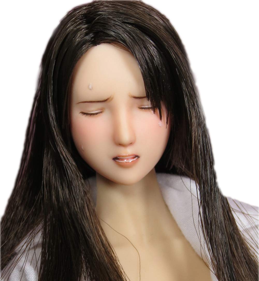 HiPlay Figura femminile in scala 1/6, 100% trucco fatto a mano e personalizzato, stile anime, bellezza affascinante ragazza testa di bambola per action figure TBLeague/Obitsu/JIAOU CDH54 (pelle