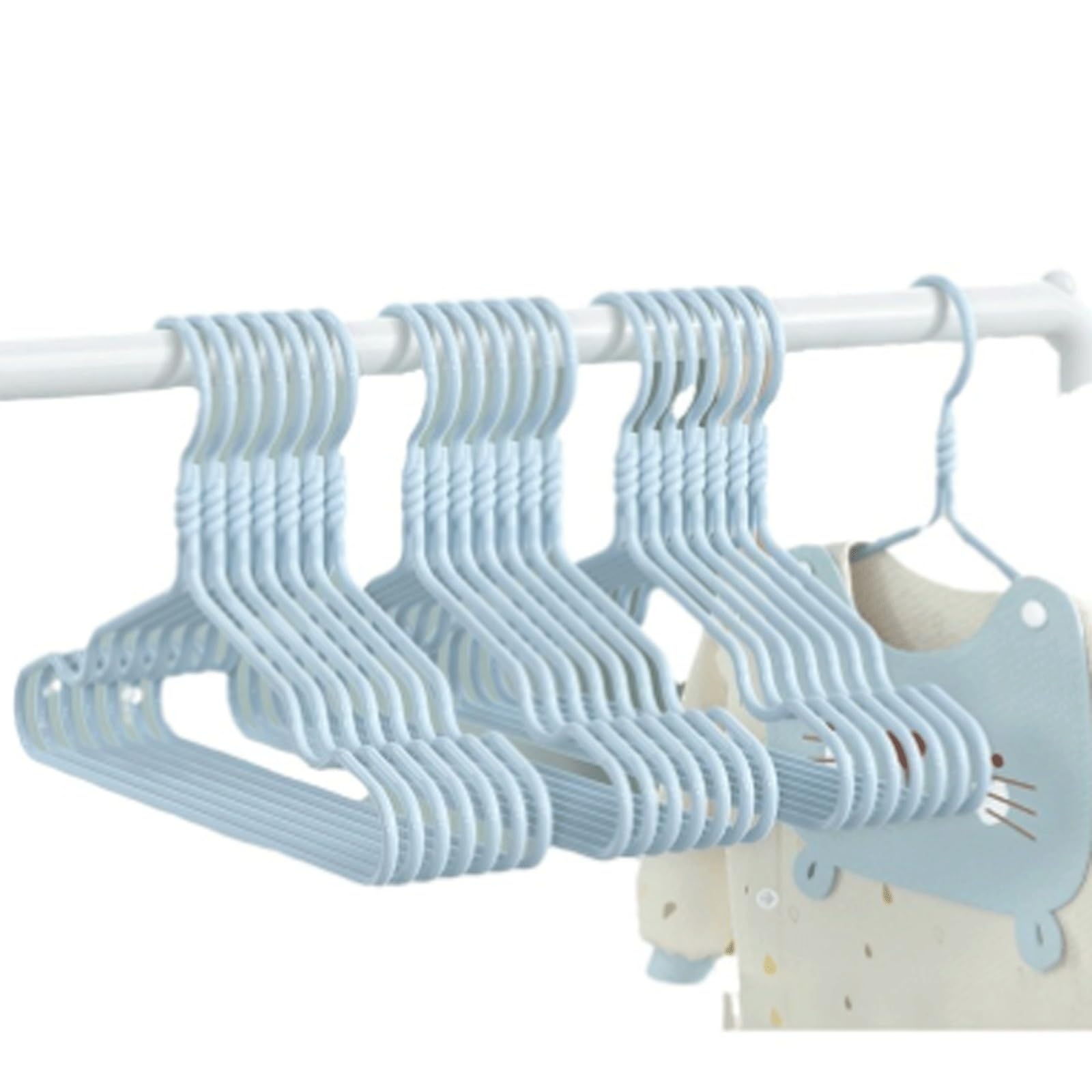 30 Pack Plastic Kids Hangers Childrens Clothes Hanger Coat hanger