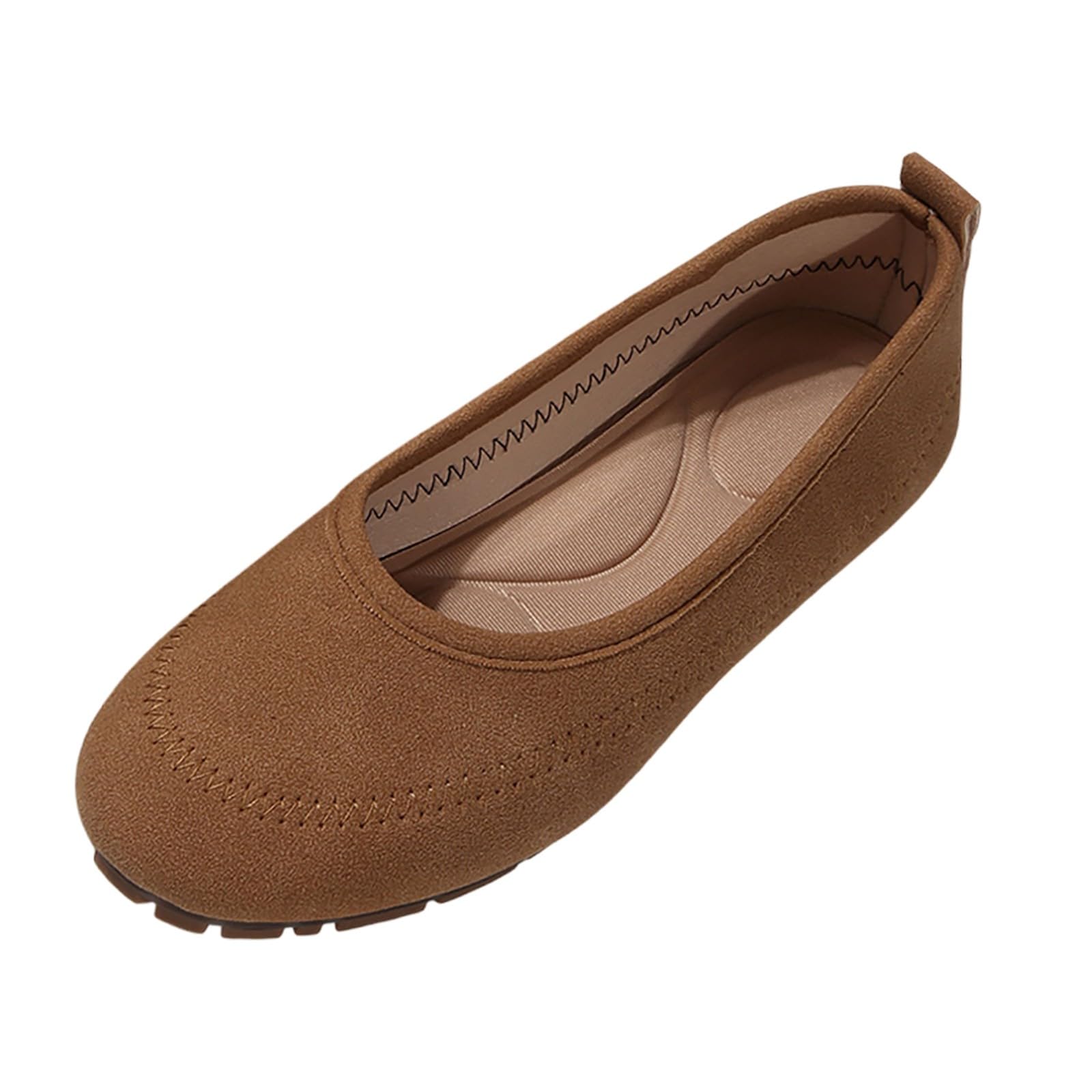 Zapatos de vestir casuales para mujer, cómodos, con cordones, puntera redonda, sin cordones, para mujer