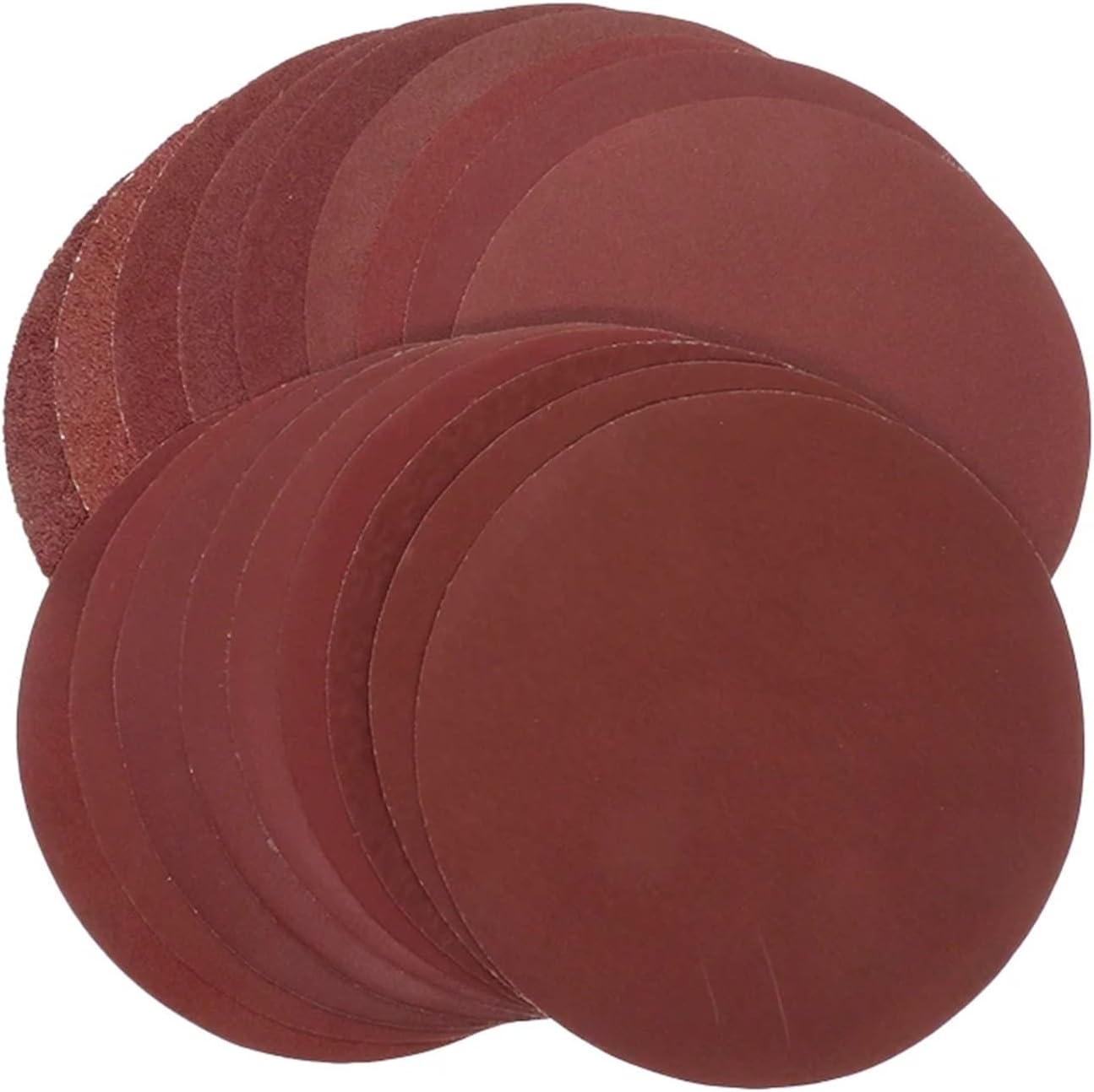 Sanding Pads, 30Pcs 8 inch Sanding Discs Hook and Loop Aluminum Oxide Sandpaper 200mm for Random Orbital Sander Wood Metal Auto Dry Polishing for Wood Furniture(150)