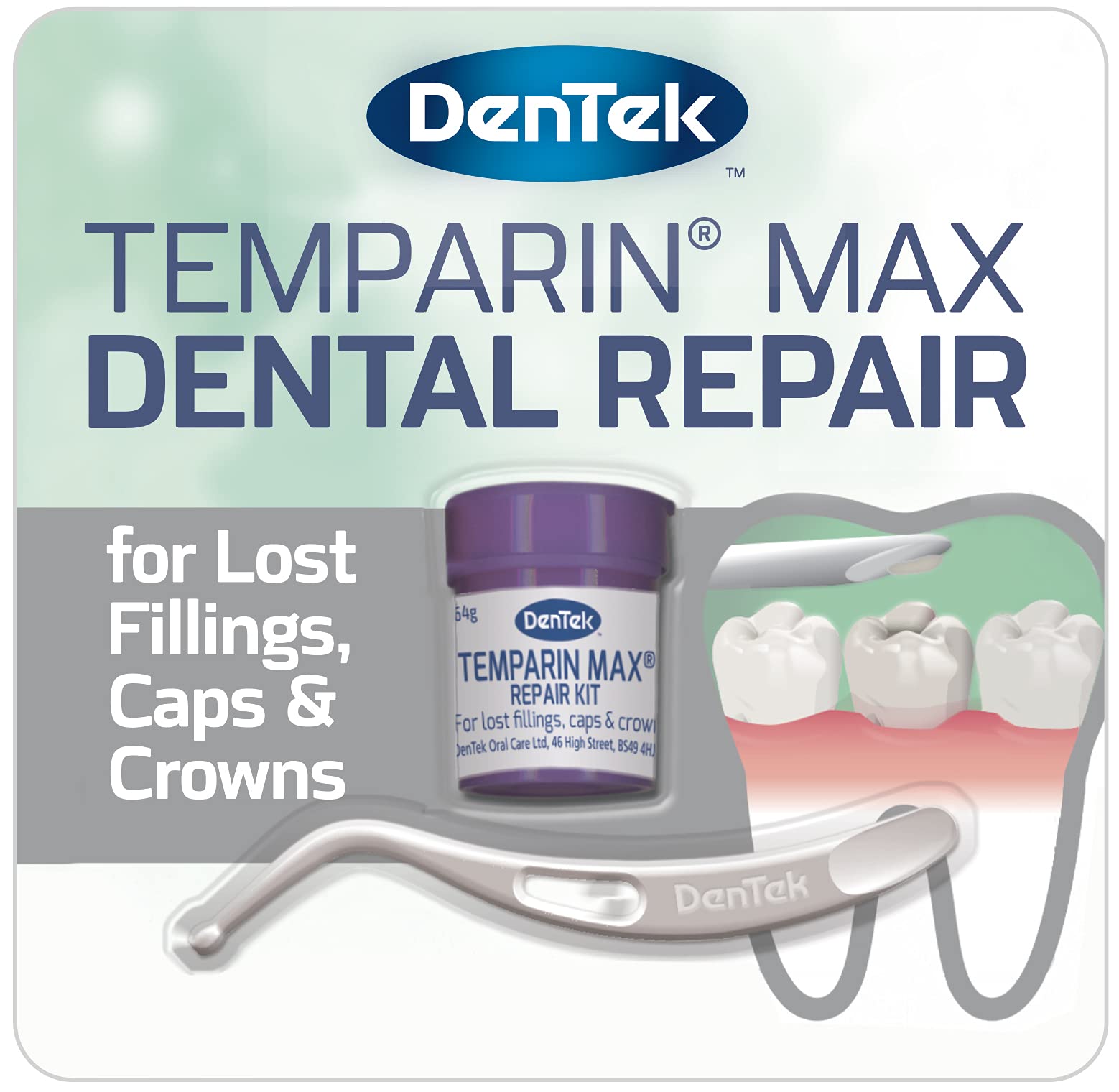 DenTek Temparin Max Home Dental Repair Kit for repairing lost fillings
