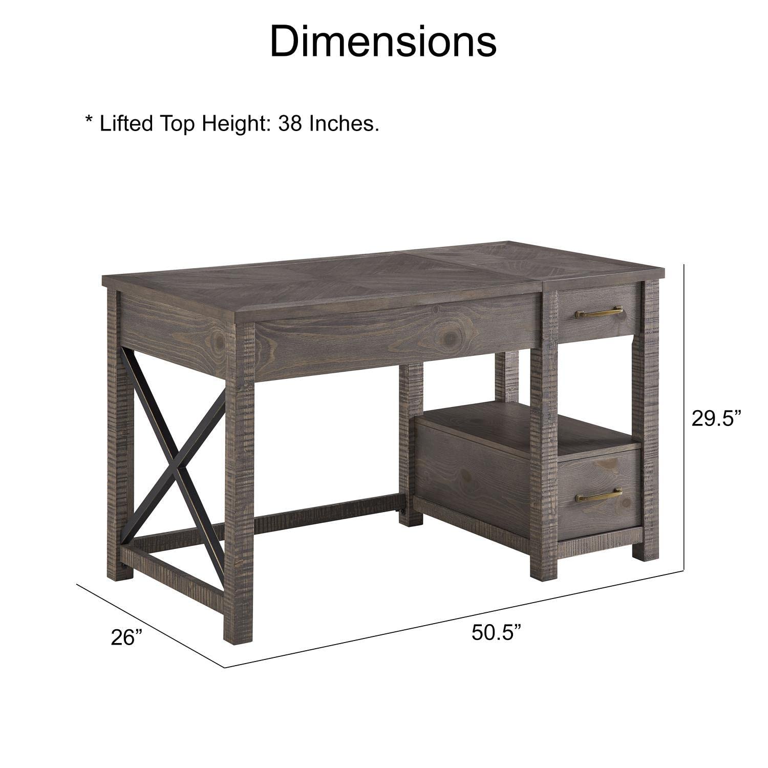Amazon.com: Steve Silver Furniture Dexter Lift Top Desk, Computer