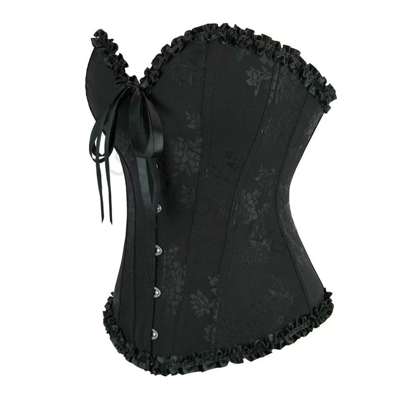 Ceinture amincissante Femme Corsetto per Donna Overbust Bustier Top Costumi Plus Size Rinascimento-318-blu Profondo-3xl