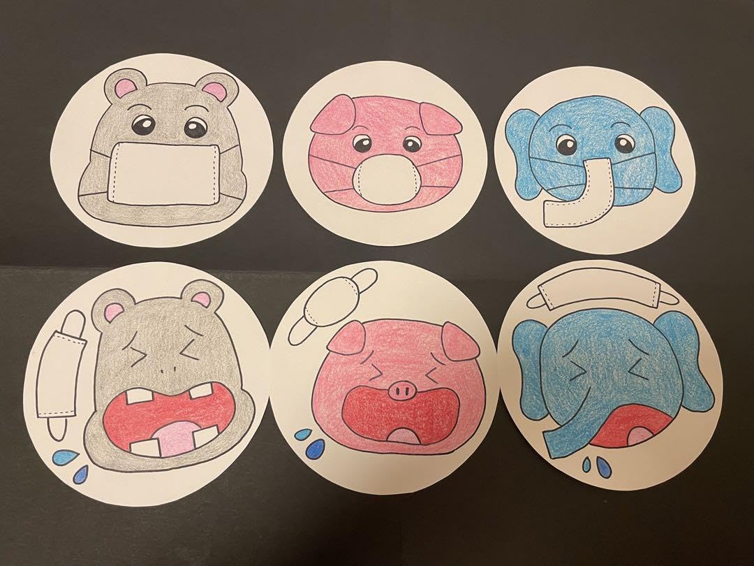 こんこんページ　まとめて出品 Amazon.co.jp: こんこんくしゃん コンコンクシャン 丸型画用紙 保育