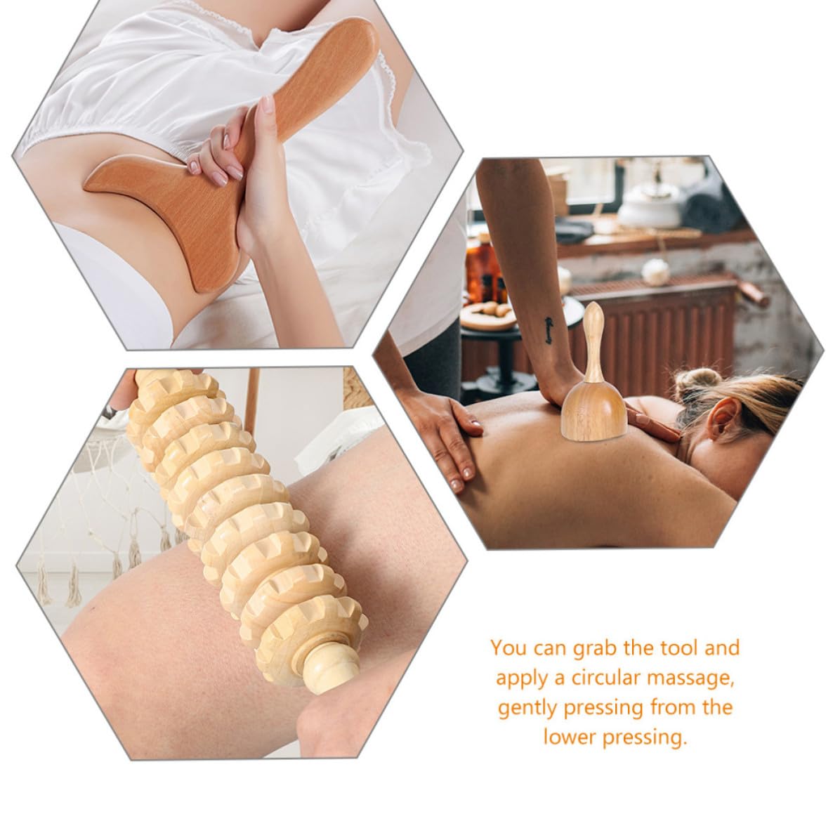 4 Stück Manuelles Rollenmassagegerät zur Schmerzlinderung Geruchlos Glatte Oberfläche für Heimgebrauch