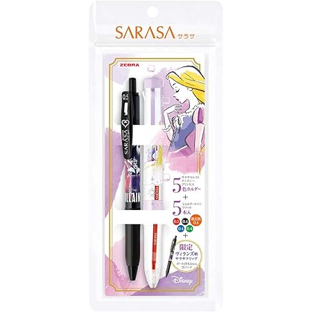 Amazon ゼブラ 多機能ペン サラサクリップ サラサセレクト ディズニープリンセスセット ラプンツェル Se S5a Dsp2 Rp 多機能ボールペン 文房具 オフィス用品