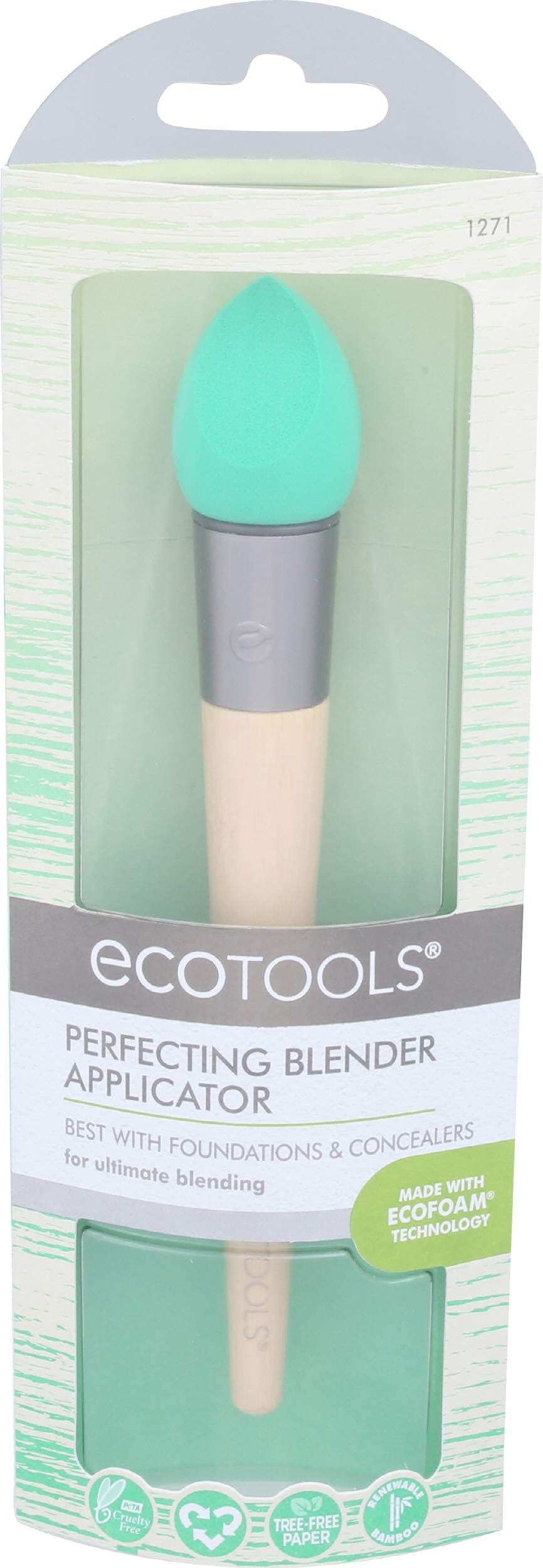 EcoTools Beauty Makeup Blender Sponge, For Liquid Foundation and Concealer, .80 Ounce
