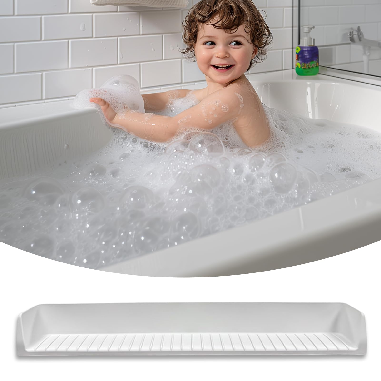 Protector De Salpicaduras De Bañera Con Ventosas De Silicona Estante de | Para Hogares, Cuidadores Y Guarderías En Baños Y Duchas Infantiles