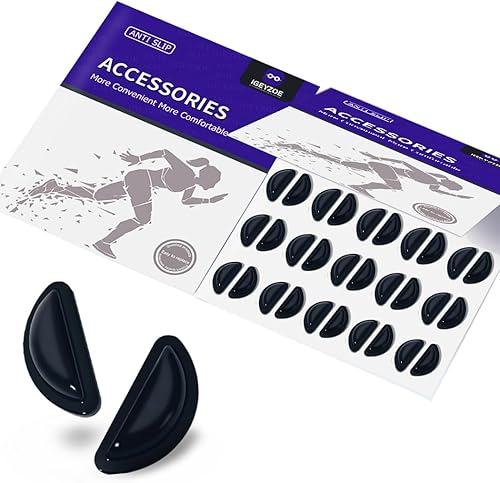 Almohadillas de nariz antideslizantes para lentes de cámara de aire, cojines adhesivos de silicona suave, 30 almohadillas nasales para anteojos,