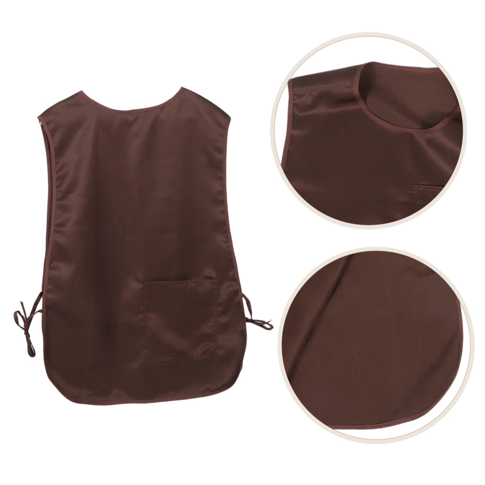 IMIKEYA Delantal de Cocina y Resistente al Aceite con Lazo Lateral y Bolsillos para Cocinar y Trabajar el Hogar o Restaurante para Hombres y Mujeres