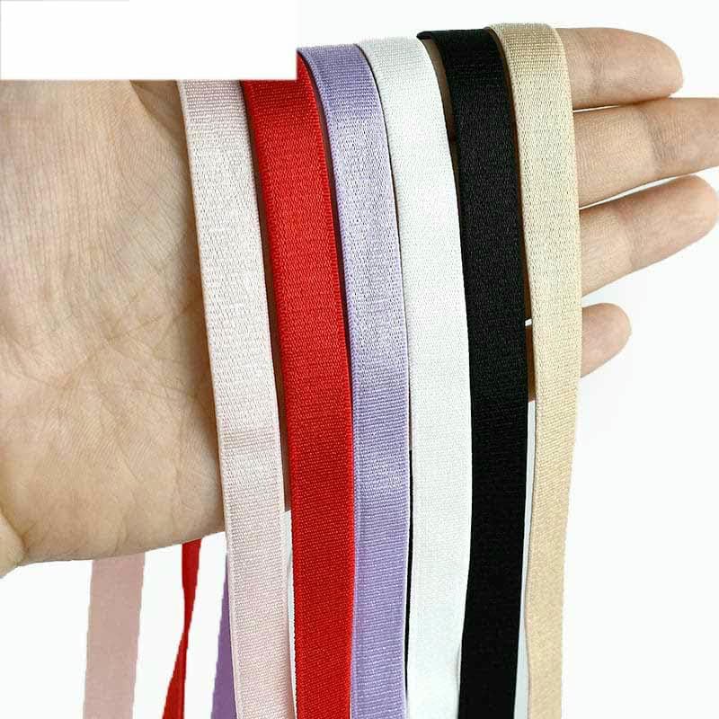 Cinta elástica de nailon, Gomas Elásticas De Costura Nylon Multicolor 6-25mm 5-10 Metros(FleshPink 25mm,10Meters)