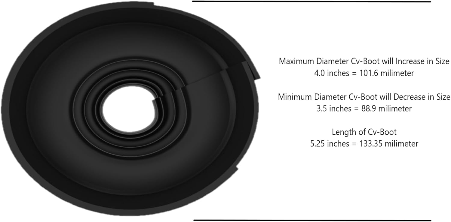 Universal split overlapping cv boot replacement kit for torn inner and outer cv joint boot cover