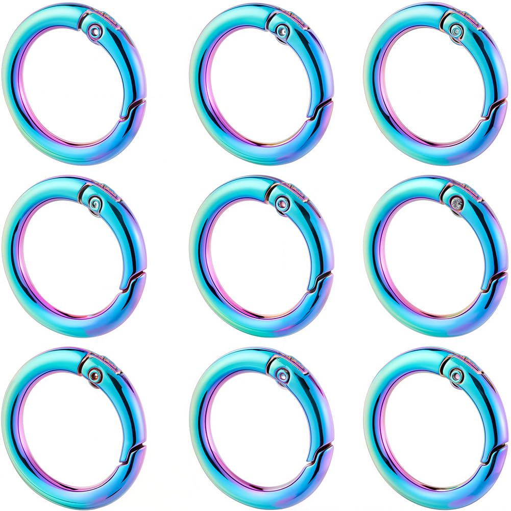Clip de anillo de metal SUNNYCLUE kit de 12 piezas de repuesto para bolsos de mano y llaves