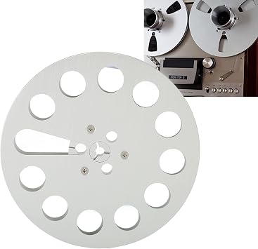 1/4 7 Inch Empty Tape Reel, Aluminum Alloy, 11 Holes, High Performance, for Universal Open Reel Sound Tape Recording
