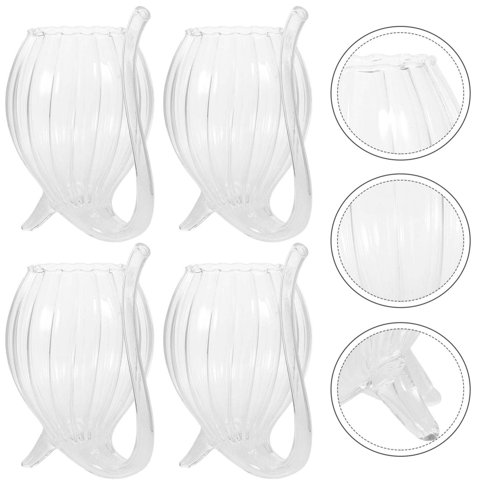 GLEAVI 4piezas Copa De Vino De Vampiro Creativa De Transparente Vaso para Bebidas De Vino Zumo y Fiestas