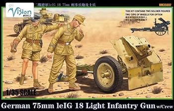 Amazon | ビジョンモデル 1/35 WWII ドイツ 7.5cm leIG18 歩兵砲