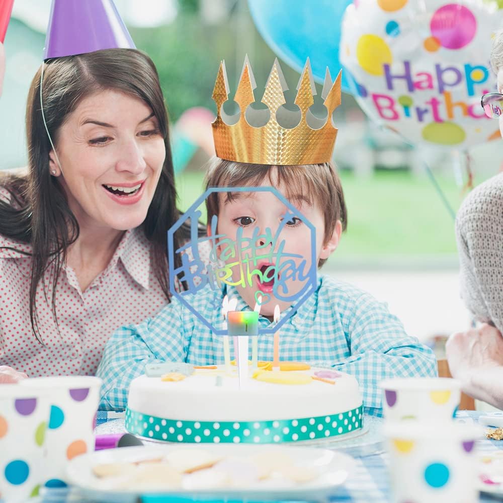 Buy 10Pack LED Cake Toppers Acrylic Flash Happy Birthday Cake Toppers