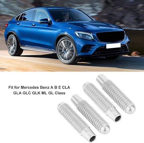 Miniatura 6 de Perilla de bloqueo de puerta de coche para Mercedes Benz A B E CLA GLA GLK ML GL Clase Durable aleación de aluminio accesorio interior