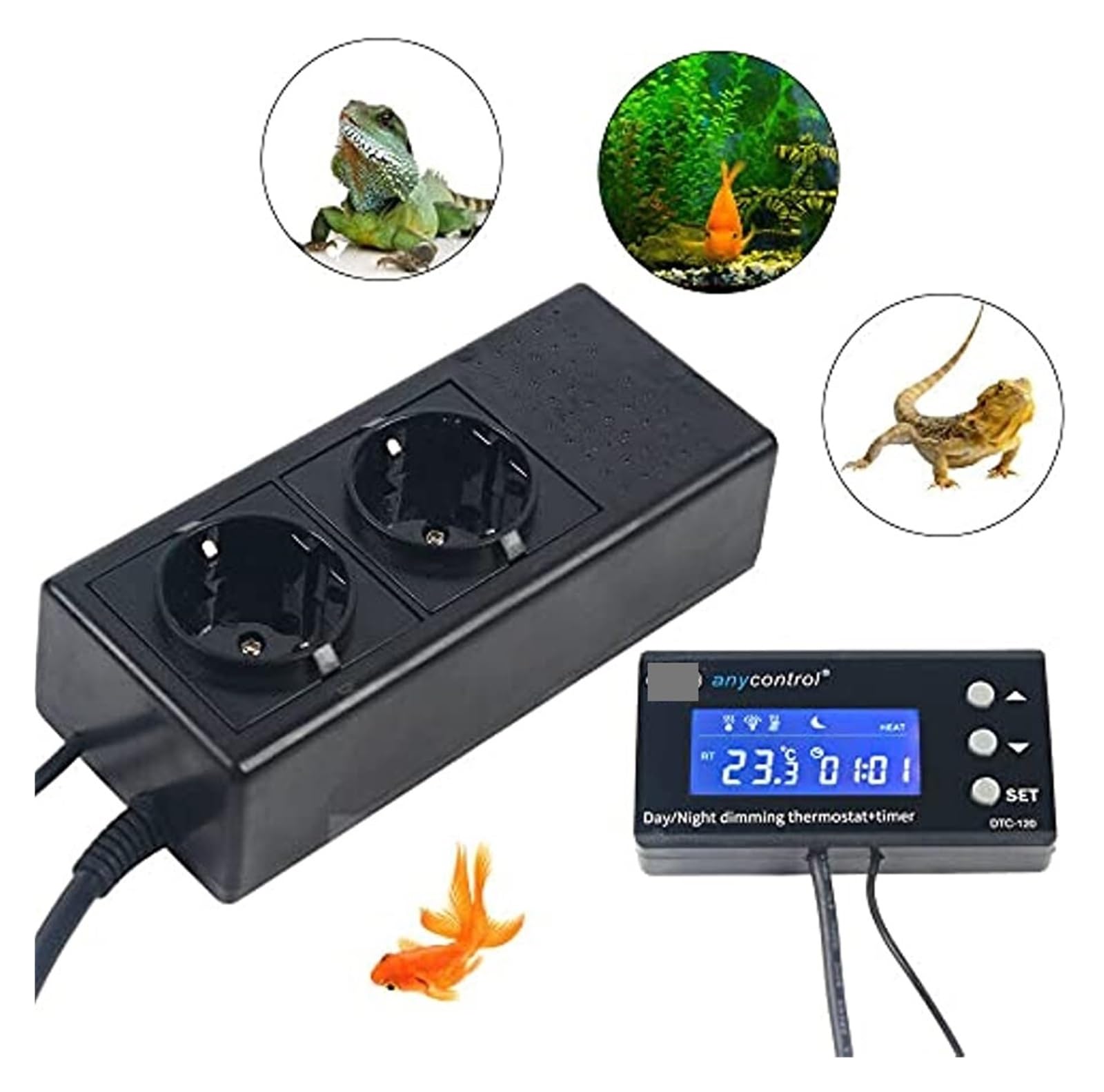 Termostato LCD digital, controlador de temperatura for terrario reptiles Para uso de bricolaje