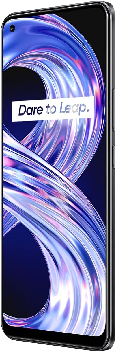 Realme 8 4G Dual SIM 128GB ROM + 6GB RAM (GSM Only | No CDMA) Factory Unlocked 4G/LTE Smartphone (Cyber Black)-International Version
