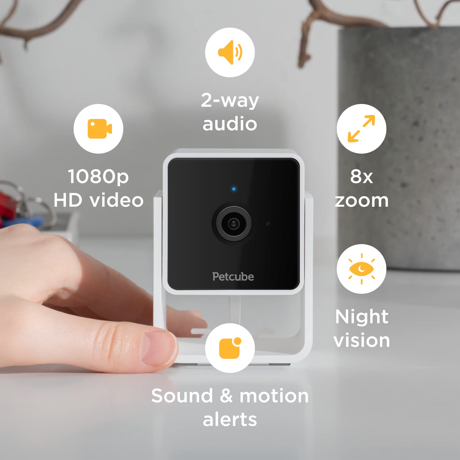 Petcube Cam Indoor WiFi Pet and Security Camera with Phone App, Pet