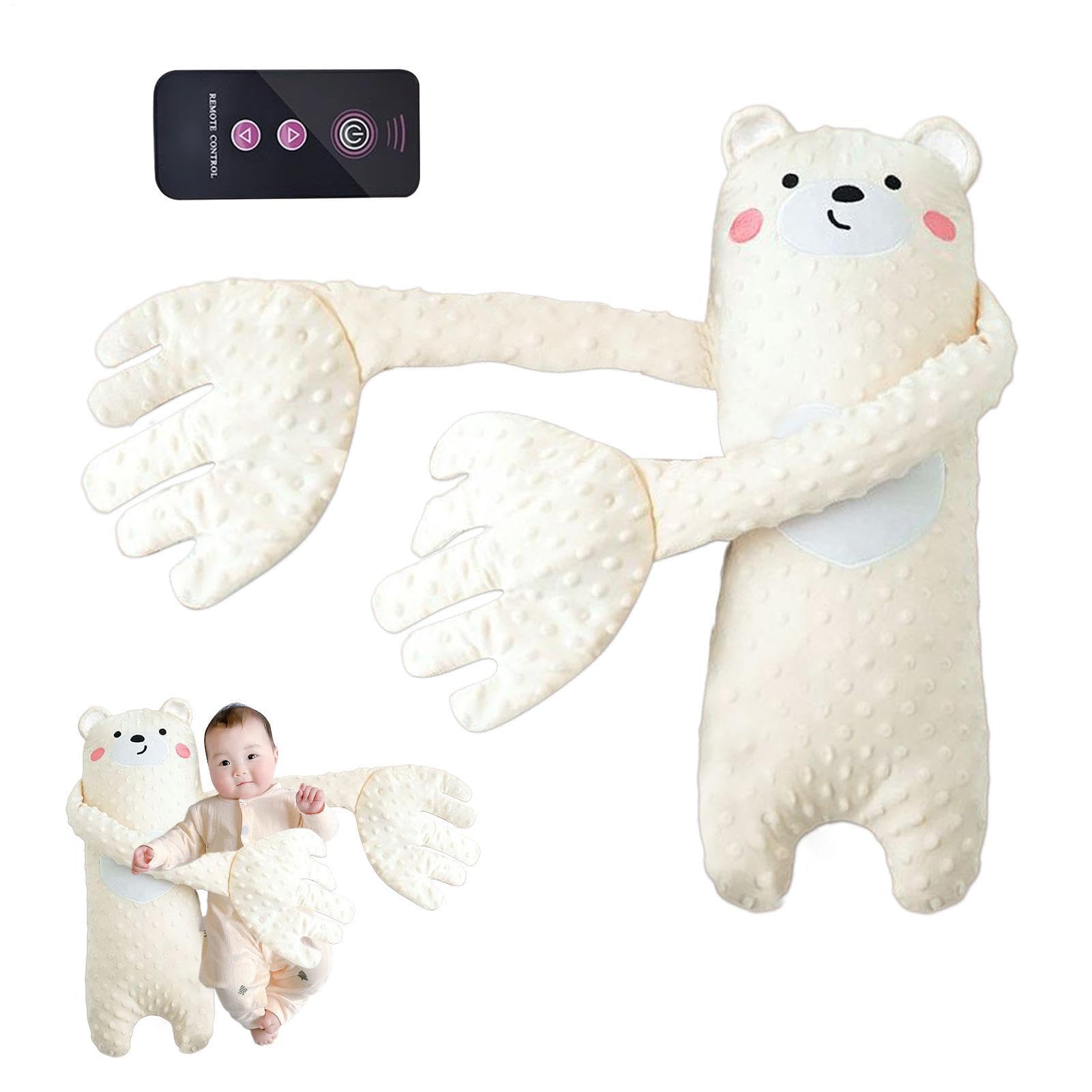 BabyPatting Soother Pillow, Slapping Soft Comfort Plush Animal, Kids Sleeping Toy Doll, Vibrating Mattress Pad, Electric Shape Toy with Remote, for Boys Girls Vibrating Mattress Pad — view 7