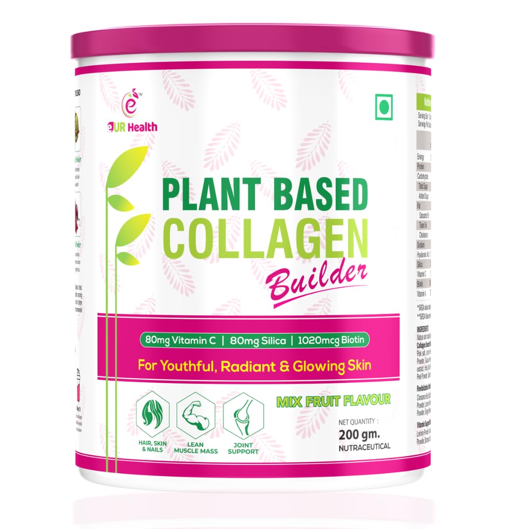 eUR Health Plant-Based Collagen Booster Powder with Cranberry Flavor - For Youthful, Radiant, and Glowing Skin - 250g (B0C5551LGX) Amazon Price History, Amazon Price Tracker