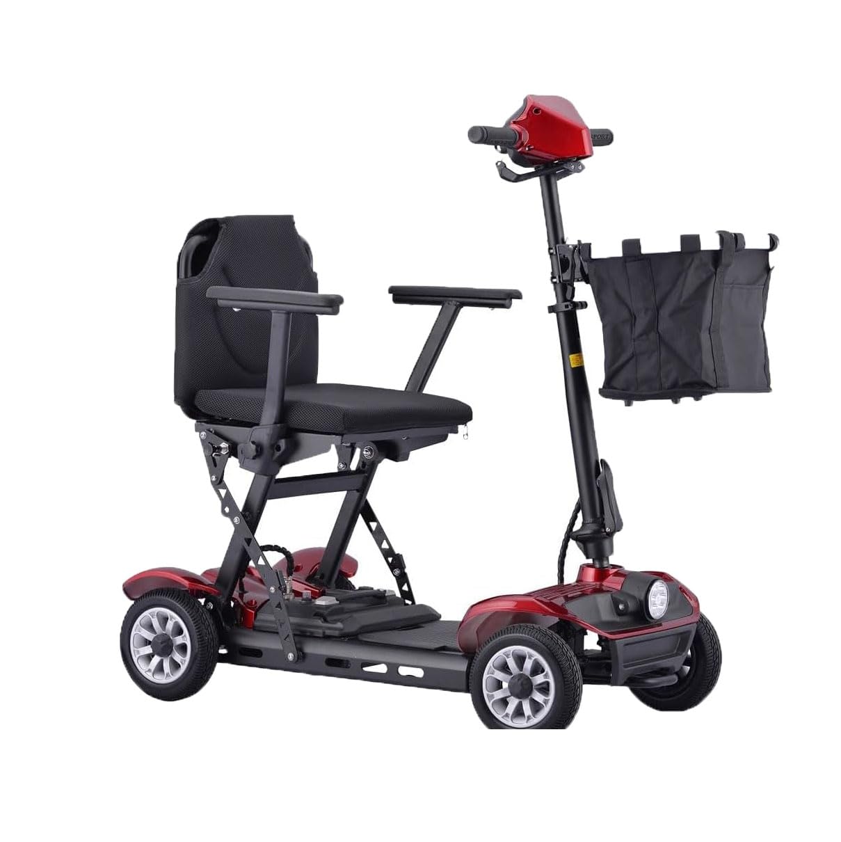 Patinete de movilidad plegable para personas mayores, apto para viajes, carga de 150 kg, incluye cargador y cesta