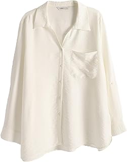 قميص بقصة عادية وأكمام طويلة للنساء من ال سي وايكيكي