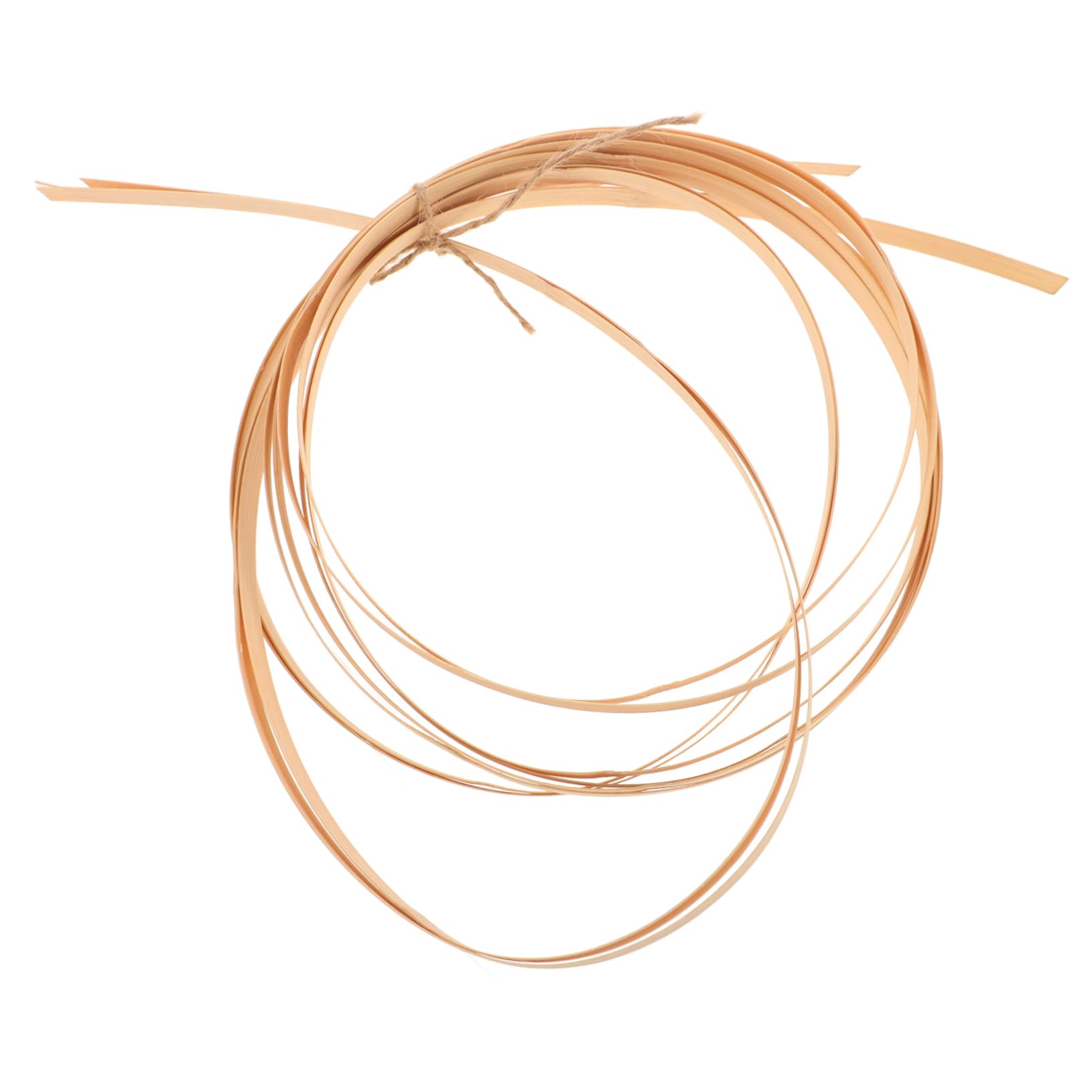 Veemoon 2 Rolls Material Making Strip Cane Woven Square Strip for Material Flat Strips Weaving Large Crafts Natural Weave Slat Strip Beige