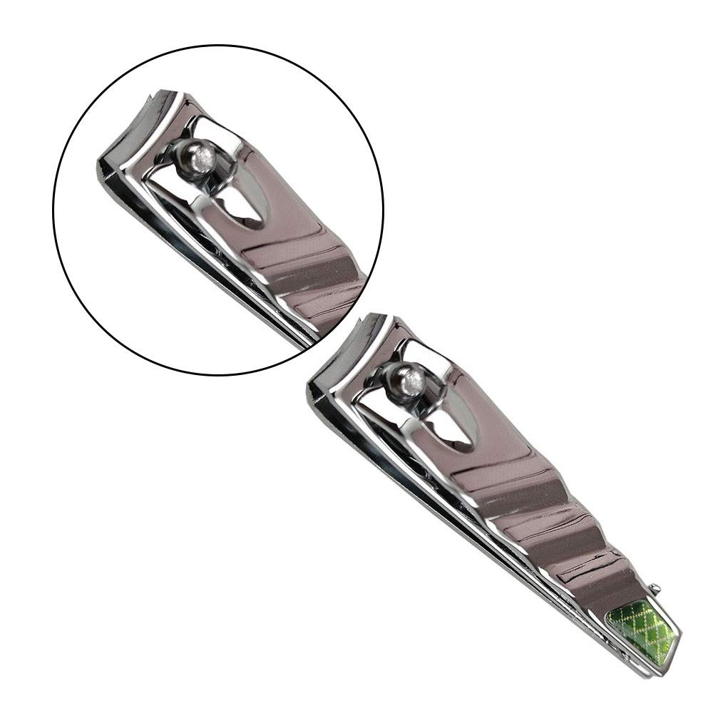 XIANGFAZJD Cortauñas Clippers de uñas para Adultos Clippers de uñas de Plata de Acero al Carbono 57 * 10 mm cortadores de uñas portátiles