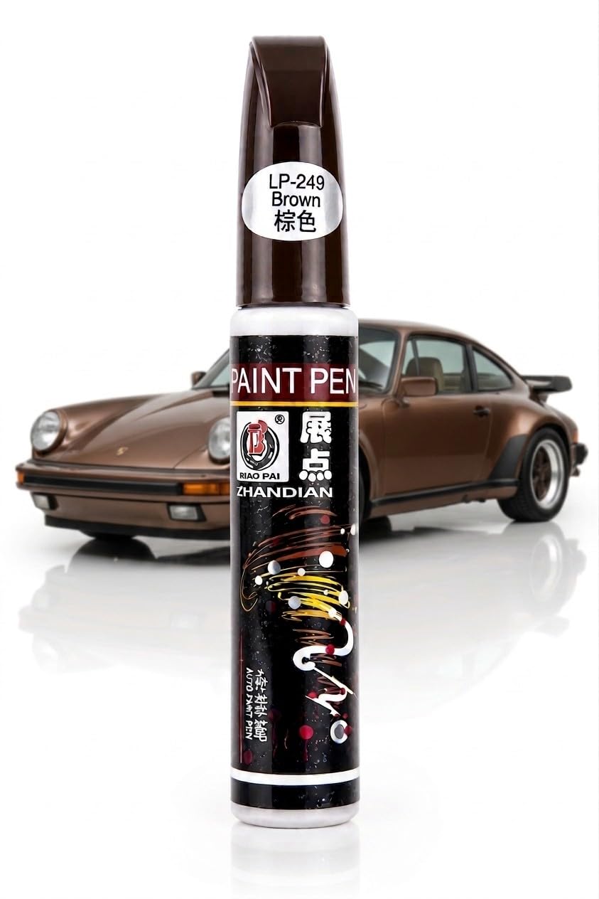 Car Paint Pen Brown, 2-in-1 Car Scratch Remover, Car Scratch Remover Touch Up Paint Pen for Scooty, Special-Purpose, Automotive Car Paint Pen for Deep Scratches-image-4